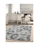 Tapis de salon Oriental CIUDAD Creme et Bleu 120x170cm