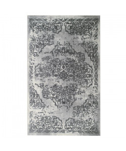 Tapis de salon Oriental CIUDAD Gris et Creme 160x230cm