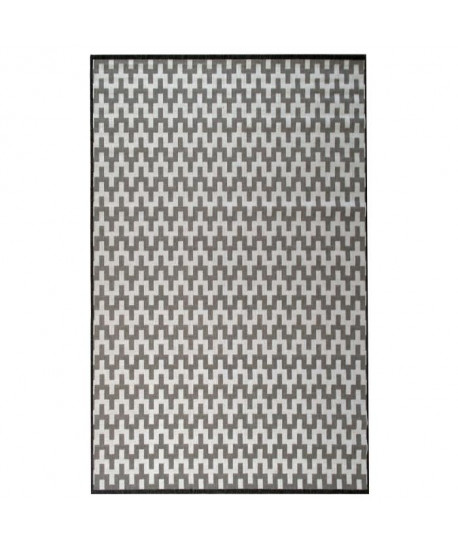 Tapis tissé plat Contemporain CANVAS Gris 120x170cm