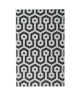 Tapis tissé plat Contemporain CANVAS Noir et Creme 120x170cm