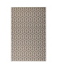 Tapis tissé plat Contemporain CANVAS Beige et Creme 160x230cm