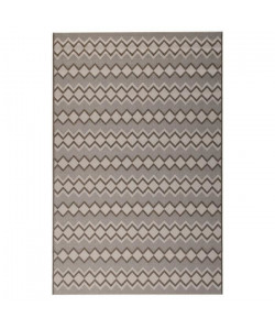 Tapis tissé plat Contemporain CANVAS Beige et Creme 120x170cm