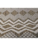 Tapis tissé plat Contemporain CANVAS Beige et Creme 120x170cm