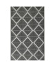 Tapis tissé plat Contemporain CANVAS Noir et Gris 120x170cm