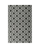 Tapis tissé plat contemporain CANVAS Noir et gris 120X170cm