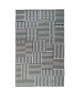 Tapis tissé plat contemporain CANVAS Noir, gris et creme 120X170cm