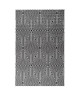 Tapis tissé plat contemporain CANVAS Noir et gris 160X230cm