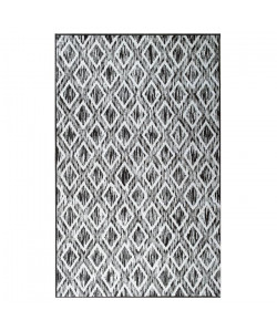 Tapis tissé plat contemporain CANVAS Gris et creme 120X170cm