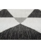 Tapis tissé plat contemporain CANVAS Noir et gris 160X230cm