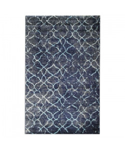 Tapis de salon Contemporain TOSCANE Gris, Bleu nuit 120x170cm