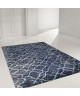 Tapis de salon Contemporain TOSCANE Gris, Bleu nuit 120x170cm