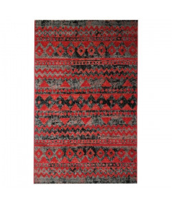 Tapis de salon Ethnique TOSCANE Rougeet Marron 120x170cm