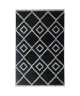 Tapis de salon contemporain TOSCANE Noir et creme 120x170cm