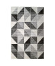 Tapis de salon contemporain TOSCANE Creme et gris 120x170cm