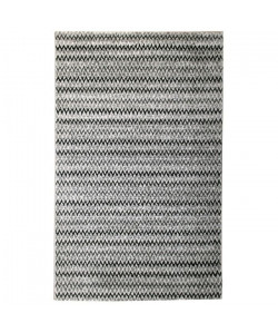 Tapis de salon contemporain TOSCANE Noir et gris 120x170cm