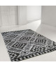 Tapis de salon ethnique TOSCANE Noir, gris et blanc 160x230cm