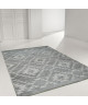 Tapis de salon ethnique TOSCANE Gris et créme 120x170cm