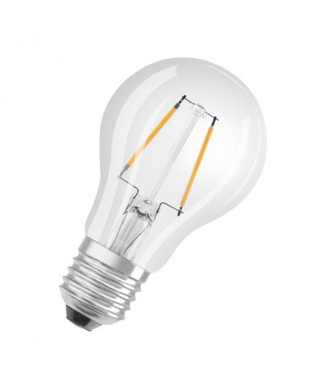 OSRAM Ampoule LED E27 standard claire 1,2 W équivalent a 15 W blanc chaud