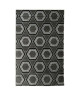 Tapis de salon contemporain TOSCANE Noir et gris 120x170cm