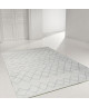 Tapis de salon contemporain TOSCANE Creme et gris 120x170cm