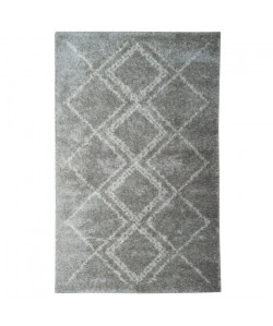 Tapis de salon contemporain DOLCE Gris et creme 120x170cm