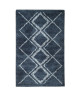 Tapis de salon contemporain DOLCE Bleu et creme 120x170cm