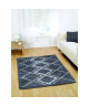 Tapis de salon contemporain DOLCE Bleu et creme 120x170cm