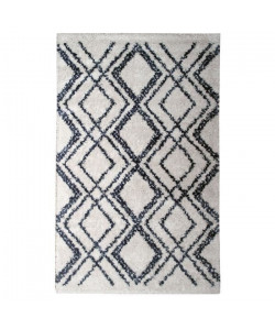 Tapis de salon contemporain DOLCE Creme et bleu 120x170cm