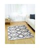 Tapis de salon contemporain DOLCE Creme et bleu 120x170cm