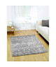 Tapis de salon ethnique DOLCE Gris et creme 120x170cm