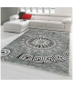 BAHIA Tapis de salon 120x170 cm gris et noir