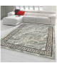 BAHIA Tapis de salon style contemporain 120x170 cm gris, noir et or