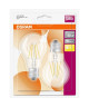 OSRAM Lot de 2 Ampoules LED E27 standard claire 4 W équivalent a 40 W blanc chaud