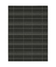 STRIPE Tapis moderne tissé plat en velours polypropylene  160x230 cm  Noir et creme