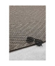 ANTIQUE Tapis naturel tissé plat en velours polypropylene  160x230 cm  Taupe et gris