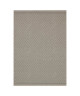 ANTIQUE Tapis naturel tissé plat en velours polypropylene  160x230 cm  Creme et gris