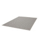 ALASKA Tapis scandinave tissé plat en velours polypropylene  160x230 cm  Beige et gris anthracite