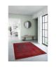 VINTAGE Tapis moderne tissé en velours polypropylene  160x230 cm  Rouge et gris anthracite