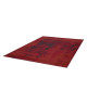 VINTAGE Tapis moderne tissé en velours polypropylene  160x230 cm  Rouge et gris anthracite