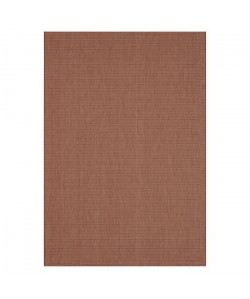 ESSENZA Tapis naturel tissé plat en velours polypropylene  160x230 cm  Rouge terracotta