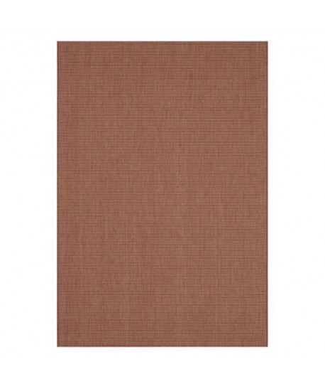 ESSENZA Tapis naturel tissé plat en velours polypropylene  160x230 cm  Rouge terracotta