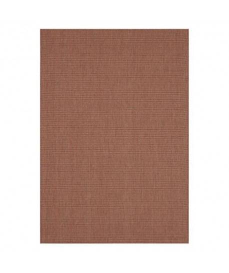 ESSENZA Tapis naturel tissé plat en velours polypropylene  120x170 cm  Rouge terracotta