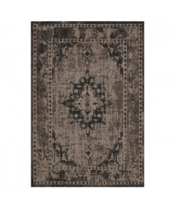 FENIX Tapis classique tissé en velours polypropylene  120x170 cm  Gris et beige