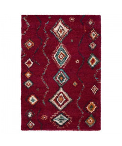 HIMALAYA Tapis ethnique tissé en velours polypropylene HeatSet  120x170 cm  Rouge et multicolore