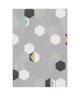 BATIK Tapis moderne tissé en velours polypropylene  160x230 cm  Gris