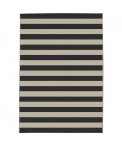 CARLTON Tapis relax 120x170cm Laine & Noir Cottage