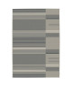 CARLTON Tapis relax 160x230cm Sable & Anthracite Rayure