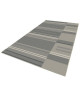 CARLTON Tapis relax 160x230cm Sable & Anthracite Rayure