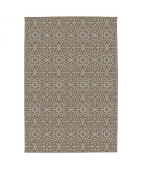 CARLTON Tapis relax 160x230cm Laine & Mink Rayure