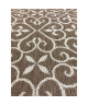 CARLTON Tapis relax 160x230cm Laine & Mink Rayure